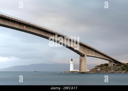 Skye Bridge, looking across from Kyleakin to the Island of Eilean Ban, Isle of Skye, Scotland Stock Photo