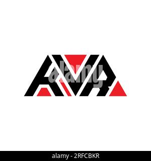 KVR triangle letter logo design with triangle shape. KVR triangle logo ...