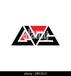 LLS triangle letter logo design with triangle shape. LLS triangle logo design monogram. LLS triangle vector logo template with red color. LLS triangul Stock Vector