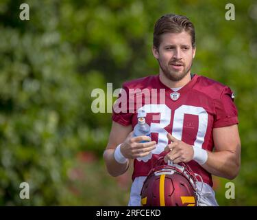 Ashburn, Virginia, USA. 29th July, 2023. VA, USA: Washington Commanders  defensive coordinator Jack Del Rio during training camp in Ashburn,  Virginia. Photographer: Cory Royster (Credit Image: © Cory Royster/Cal  Sport Media)(Credit Image: ©