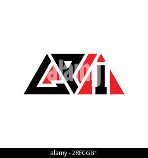 LPI triangle letter logo design with triangle shape. LPI triangle logo ...