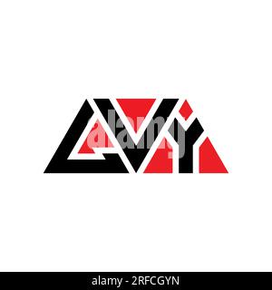 LVY triangle letter logo design with triangle shape. LVY triangle logo ...