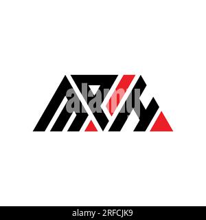 MPH triangle letter logo design with triangle shape. MPH triangle logo ...