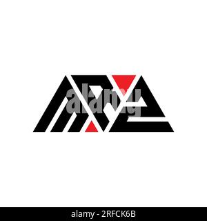 MRZ triangle letter logo design with triangle shape. MRZ triangle logo ...