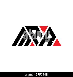 MRR triangle letter logo design with triangle shape. MRR triangle logo design monogram. MRR triangle vector logo template with red color. MRR triangul Stock Vector