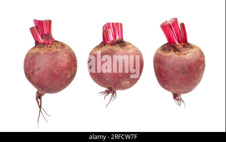 beetroot path isolated on white Stock Photo