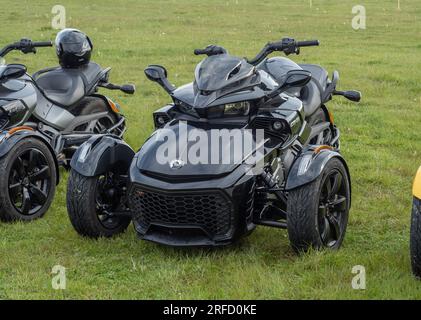 Targu-Jiu, Gorj, Romania - April 29, 2023: Exhibition of off-road vehicles at the air show, in Targu-Jiu, Romania Stock Photo