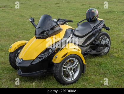 Targu-Jiu, Gorj, Romania - April 29, 2023: Exhibition of off-road vehicles at the air show, in Targu-Jiu, Romania Stock Photo