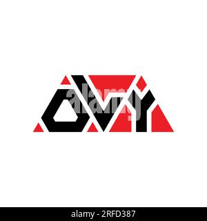 OLY triangle letter logo design with triangle shape. OLY triangle logo design monogram. OLY triangle vector logo template with red color. OLY triangul Stock Vector