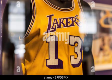 Wilt Chamberlain's jersey from first L.A. Lakers championship team