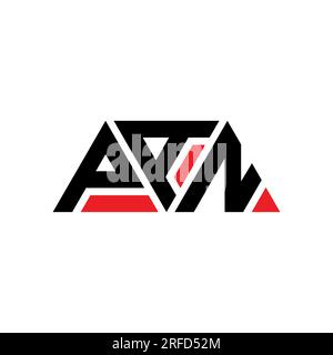 PAN triangle letter logo design with triangle shape. PAN triangle logo design monogram. PAN triangle vector logo template with red color. PAN triangul Stock Vector