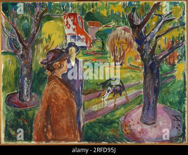 Two Women in the Garden 1926 by Edvard Munch Stock Photo - Alamy