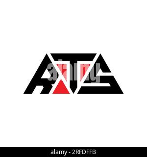 RTS triangle letter logo design with triangle shape. RTS triangle logo ...