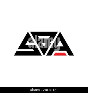 SBA triangle letter logo design with triangle shape. SBA triangle logo ...