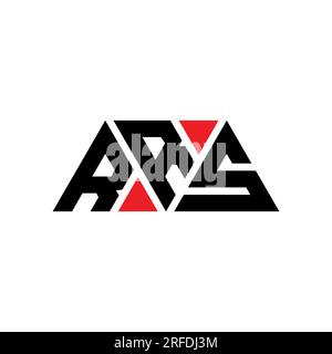 RRS triangle letter logo design with triangle shape. RRS triangle logo ...