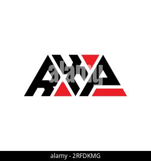 RXP triangle letter logo design with triangle shape. RXP triangle logo ...