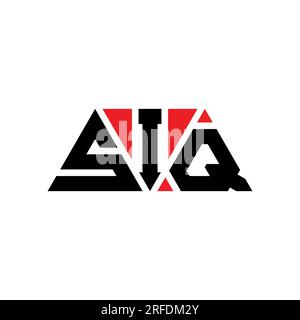 SIQ triangle letter logo design with triangle shape. SIQ triangle logo ...