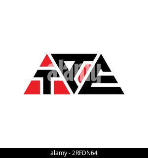 TAE triangle letter logo design with triangle shape. TAE triangle logo ...