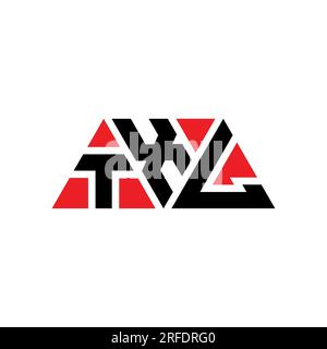 TXL letter logo design with polygon shape. TXL polygon and cube shape ...