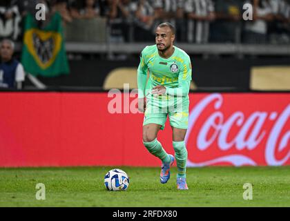 Belo Horizonte, Brazil. 02nd Aug, 2023. Mayke of Palmeiras, during the match between Atletico Mineiro and Palmeiras, for the first leg of round 16 of Copa Conmebol Libertadores 2023, at Mineirao Stadium, in Belo Horizonte, Brazil on August 02. Photo: Gledston Tavares/DiaEsportivo/Alamy Live News Credit: DiaEsportivo/Alamy Live News Stock Photo