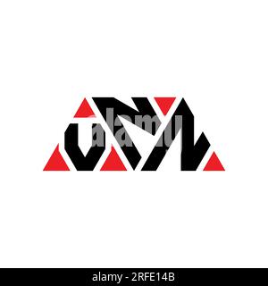 VNN triangle letter logo design with triangle shape. VNN triangle logo design monogram. VNN triangle vector logo template with red color. VNN triangul Stock Vector