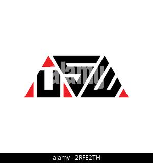 USW triangle letter logo design with triangle shape. USW triangle logo design monogram. USW triangle vector logo template with red color. USW triangul Stock Vector