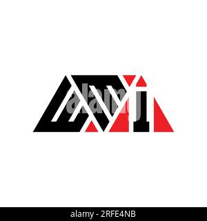 WMI triangle letter logo design with triangle shape. WMI triangle logo ...