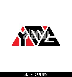 YMG triangle letter logo design with triangle shape. YMG triangle logo ...