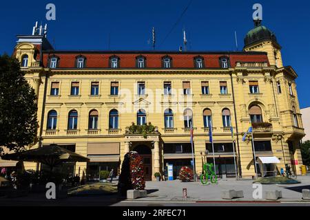 Celje, Slovenia - September 18 2022: Town hall in Celje, Stajerska, Slovenia Stock Photo