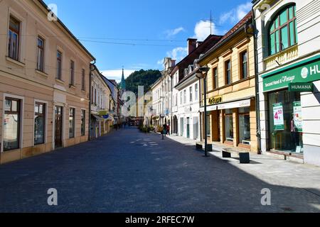 Celje, Slovenia - September 18 2022: Main square in the town of Celje in Stajerska, Slovenia Stock Photo