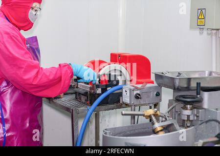 Electric knife sharpening machine in istanbul . Stock Photo by towfiqu98