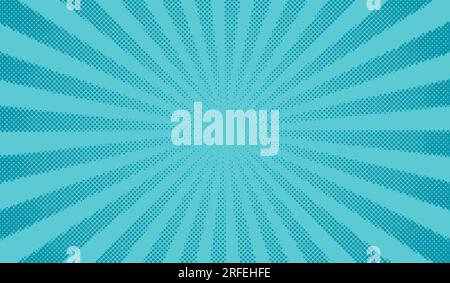 Comics background. Abstract comics lines backdrop. Bright sunrays lines. Design frames for title book. Texture explosive. Beams action. Pattern motion Stock Vector