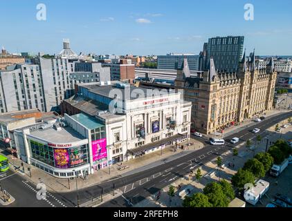 Aerial view of The Liverpool Empire Theatre, Merseyside, England Stock Photo