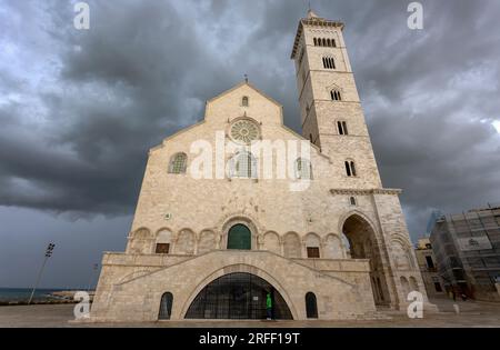 TRANI, ITALY, JULY, 8, 2022 - The Basilica Cathedral of the Blessed Virgin Mary of the Assumption in Trani, Apulia, Italy Stock Photo