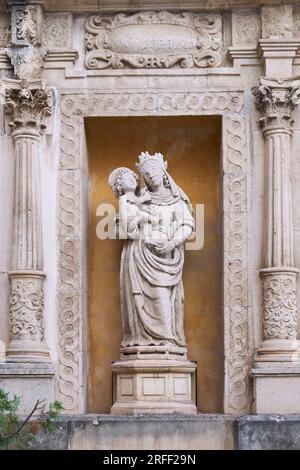 Italy, Sicily, Syracuse, Ortigia island, UNESCO World Heritage site, Regional Museum of Palazzo Bellomo (Museo Regionale di Palazzo Bellomo) Stock Photo