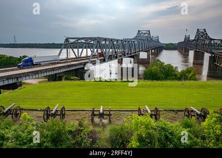 United States, Mississippi, Vicksburg, Vicksburg Bridge Stock Photo