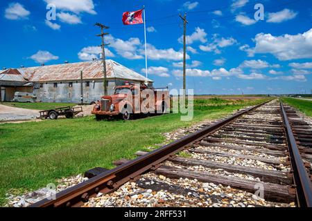 United States, Mississippi, Clarksdale, Hopson bed and breakfast located in a former cotton plantation Stock Photo