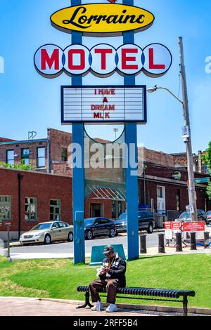 United States, Tennessee, Memphis, Lorraine Motel where Martin Luther King was assassinated on 04/04/68 Stock Photo