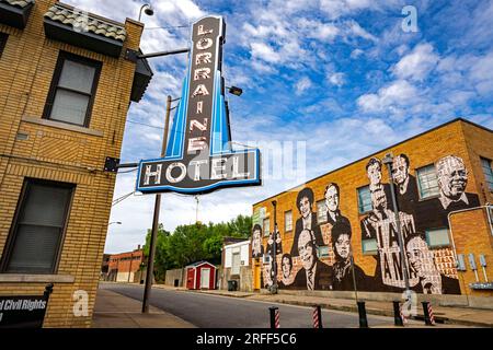 United States, Tennessee, Memphis, the Lorraine Motel where Martin Luther King was assassinated on April 4, 1968 Stock Photo