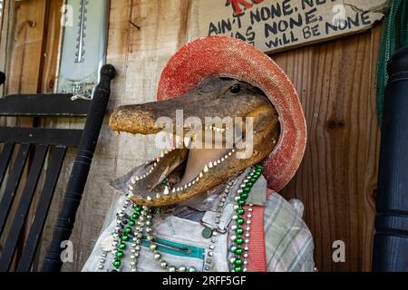 United States, Louisiana, Thibodaux, Laurel Valley Village Store Stock Photo