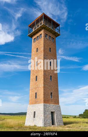A lookout in Hungary near Veszprem, made from a former old military observation tower Stock Photo