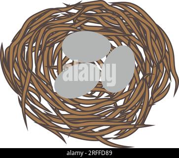 bird's nest icon vector template design Stock Vector