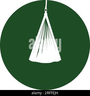 hammock icon vector illustration logo template Stock Vector