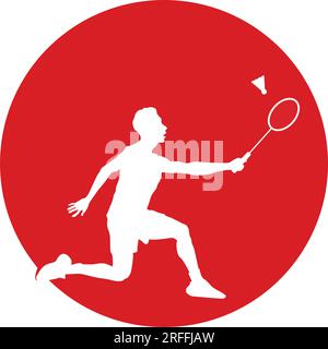 people are playing badminton vector illustration design Stock Vector