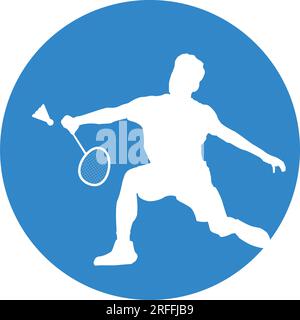 people are playing badminton vector illustration design Stock Vector