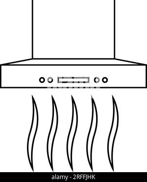 smoke extractor icon vector illustration symbol design Stock Vector