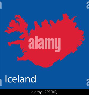 iceland map icon vector illustration design Stock Vector
