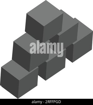 stacked blocks box icon vector illustration design Stock Vector