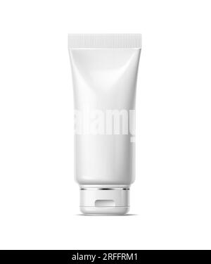 Cream tube isolated. tuba Cosmetics on white background Stock Vector ...