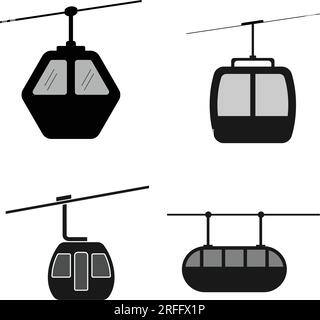 funicular icon vector illustration symbol design Stock Vector